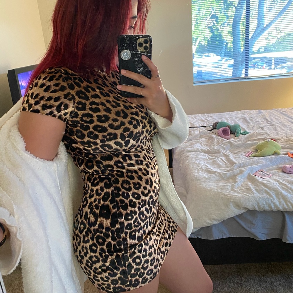 Leopard print dress